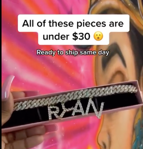 "RYAN" Gold Letter Necklace 16" (clearance/final sale)