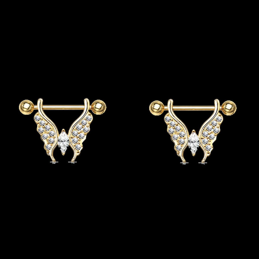 Butterfly Nipple rings